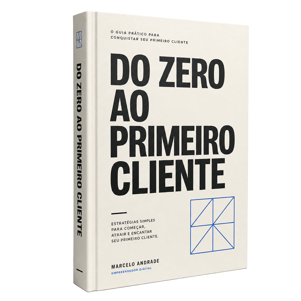 Mockup do e-book Do Zero ao Primeiro Cliente